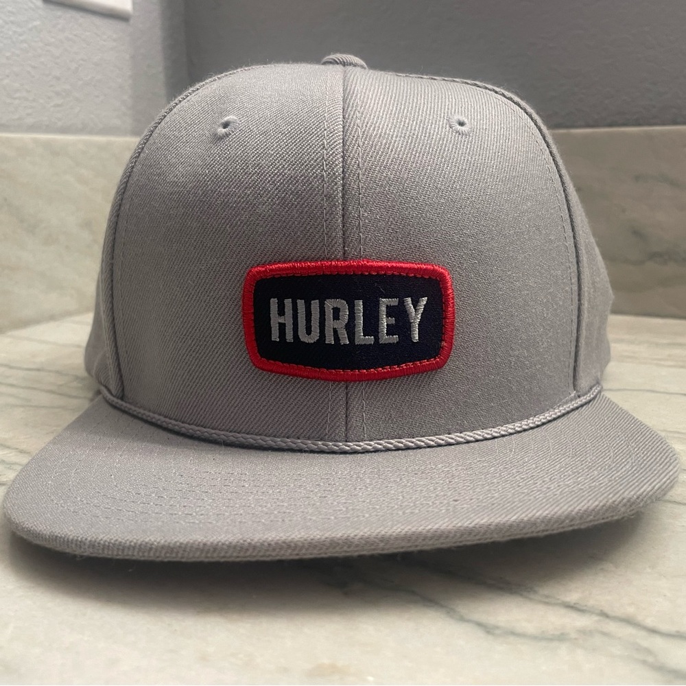 Hurley Gray Hat with Red and Blue SnapBack